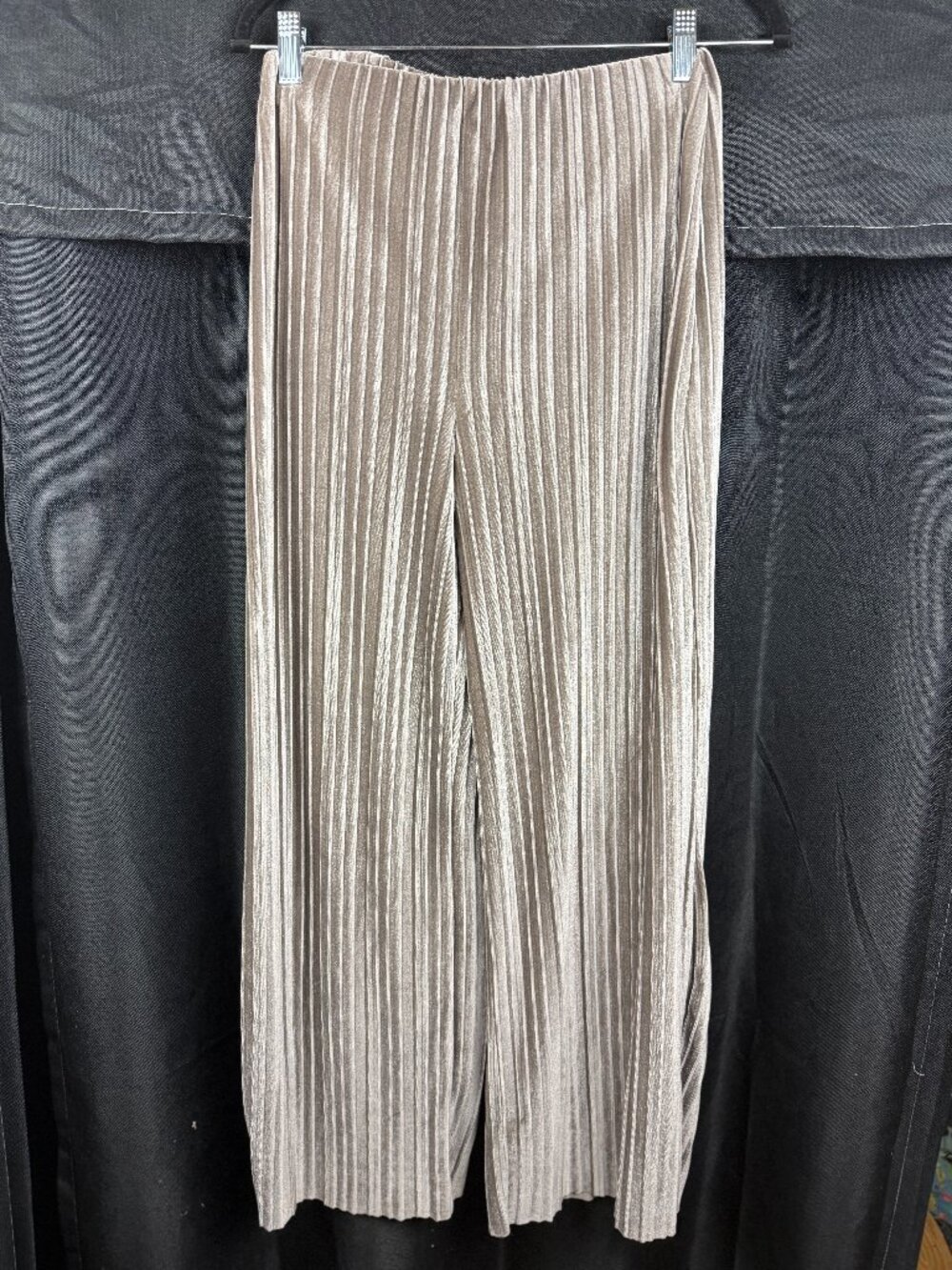 A New Day Pleated Velvet Metallic Pants (Size XS)